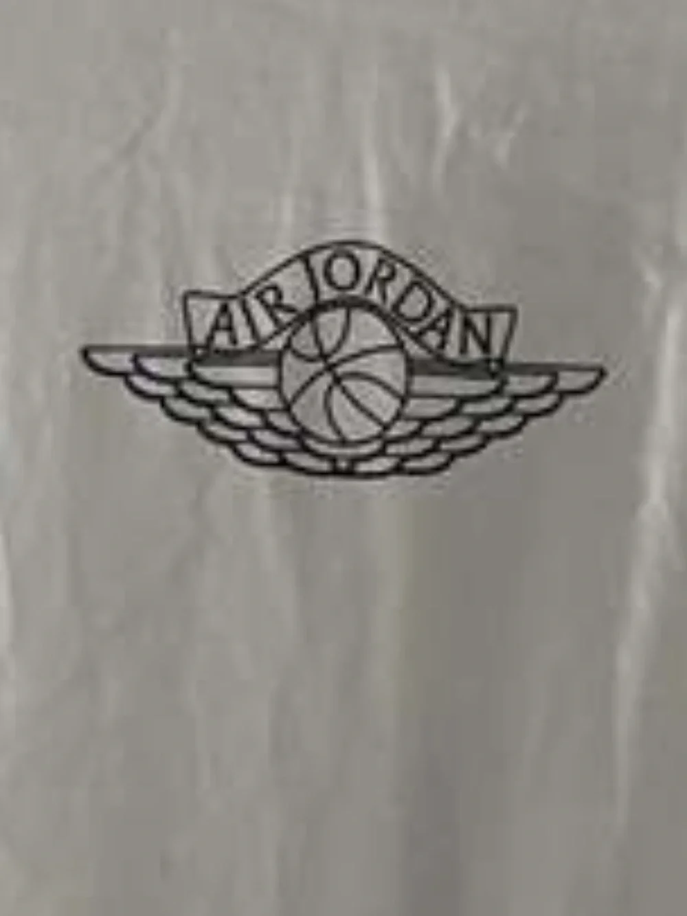 Jordan White Tee with Gray Jumpman Logo